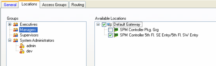 Operators Locations Example